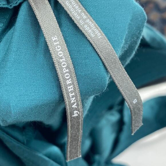Anthropologie Juniper Jumpsuit Wide Leg Relaxed Fit Open Back Teal Womens Small - Picture 10 of 10